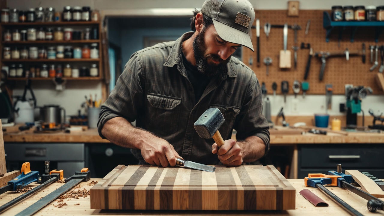 Edward Grain at work