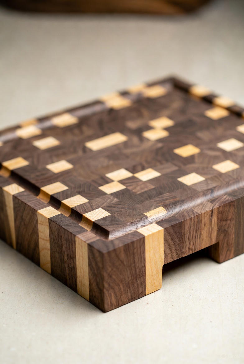 Walnut & Maple end-grain board